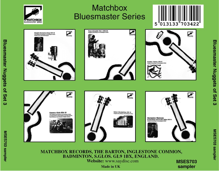 Matchbox Bluesmaster Series Set 3 - Country Blues & Harmonica Kings 1927-31 - slide-1