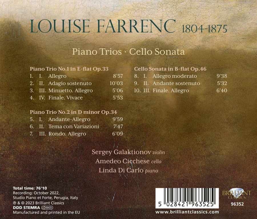 Farrenc: Piano Trios; Cello Sonata - slide-1