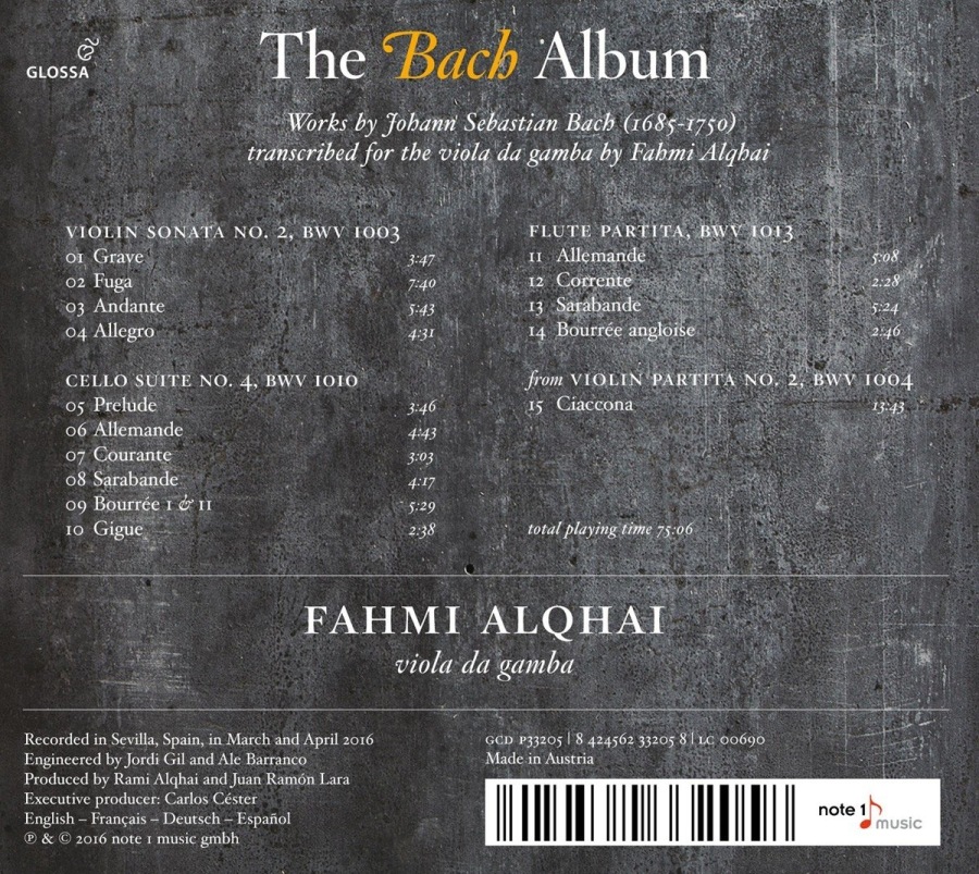 The Bach Album - Violin Sonata No. 2 Cello Suite No. 4 Flute Partita - slide-1