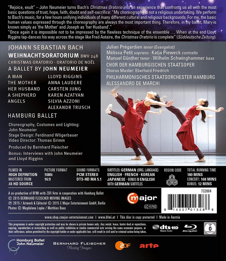 Bach: Weihnachtsoratorium / Hamburg Ballet / Blu-ray 732804 - slide-1