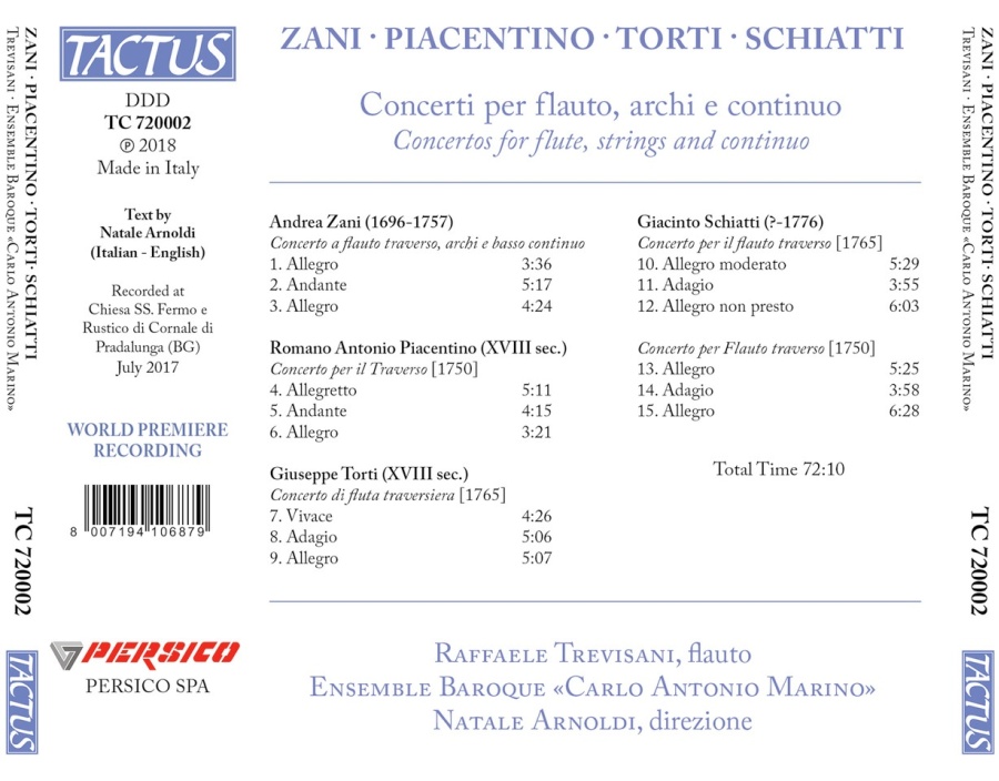 Concertos for flute, strings and continuo - slide-1