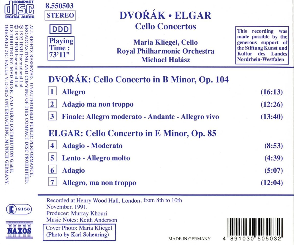 DVORAK / ELGAR: Cello Concertos - slide-1