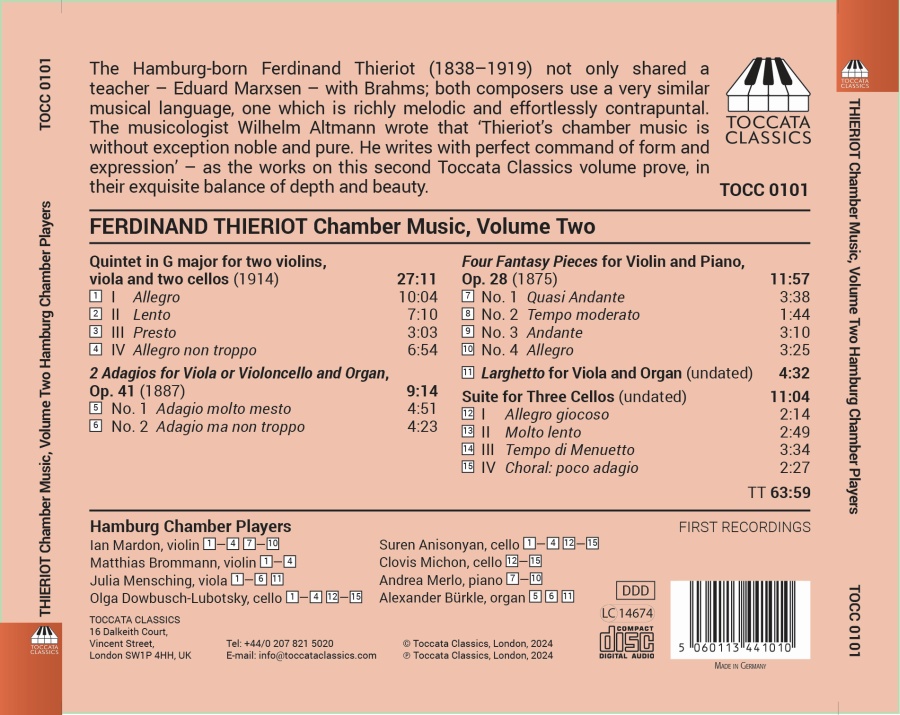 Thieriot: Chamber Music Vol. 2 - slide-1