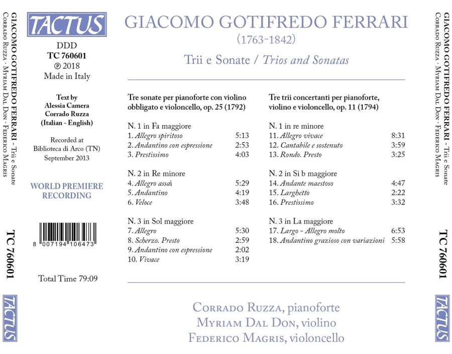 Ferrari: Trios and Sonatas - slide-1