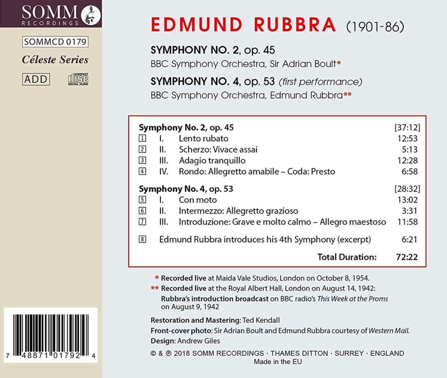 Rubbra: Symphonies Nos. 2 & 4 - slide-1