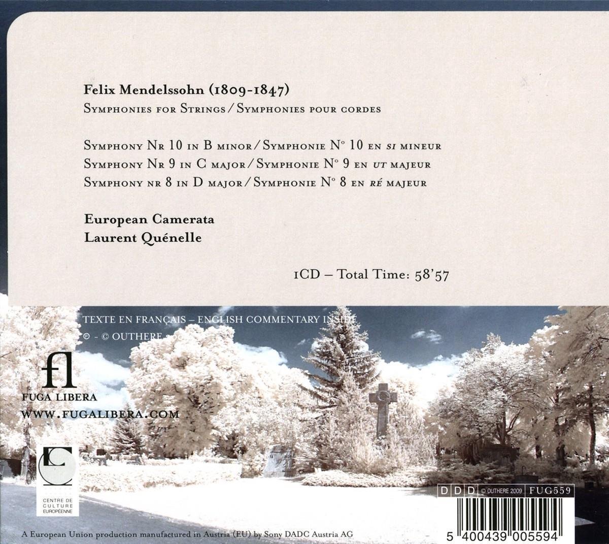 Mendelssohn: Symphonies For Strings Nr 8-9-10 - slide-1