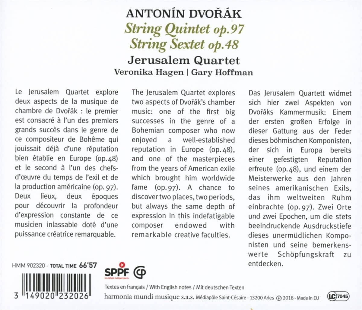 Dvorak: String Quintet op. 97 & String Sextet op. 48 - slide-1