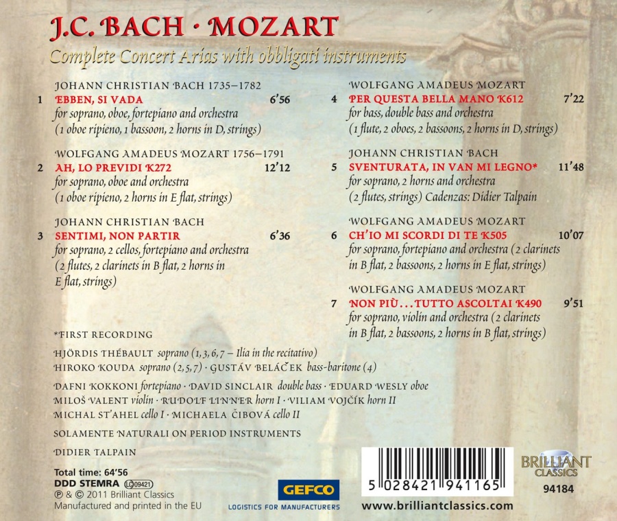 J.C. Bach & Mozart: Concert Arias - slide-1