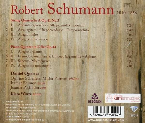 Schumann: String Quartet; Piano Quintet - slide-1