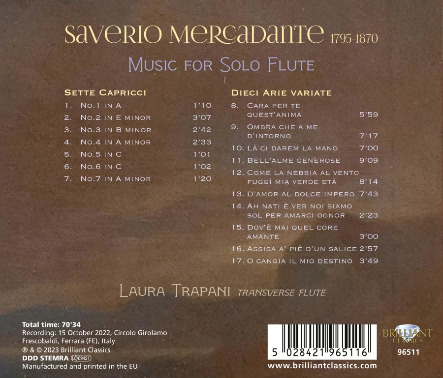 Mercadante: Music for Solo Flute - slide-1
