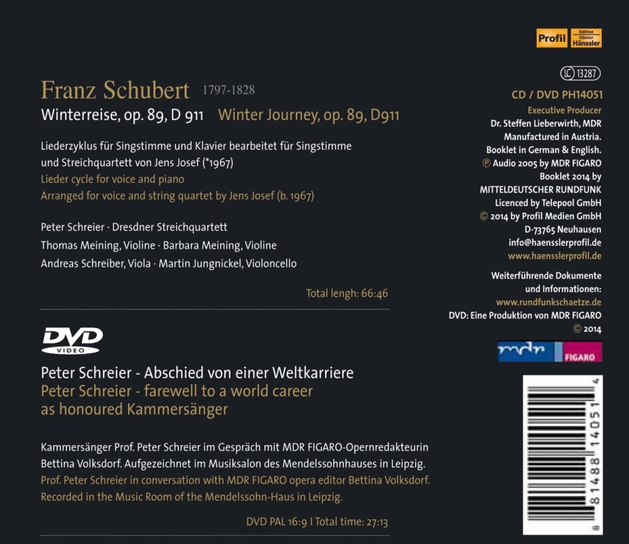 Schubert: Winterreise (for voice & string quartet) - slide-1