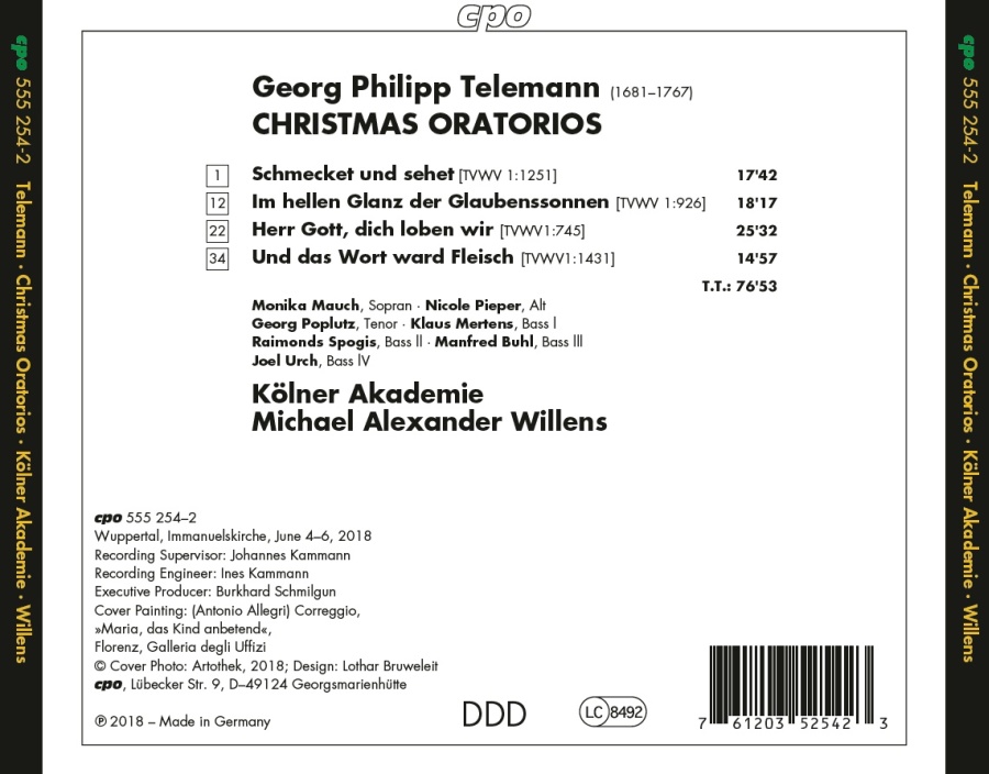 Telemann: Christmas Oratorios - slide-1