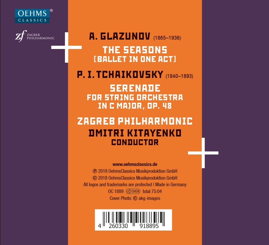 Glazunov: The Seasons / Tchaikovsky: Serenade for Strings - slide-1