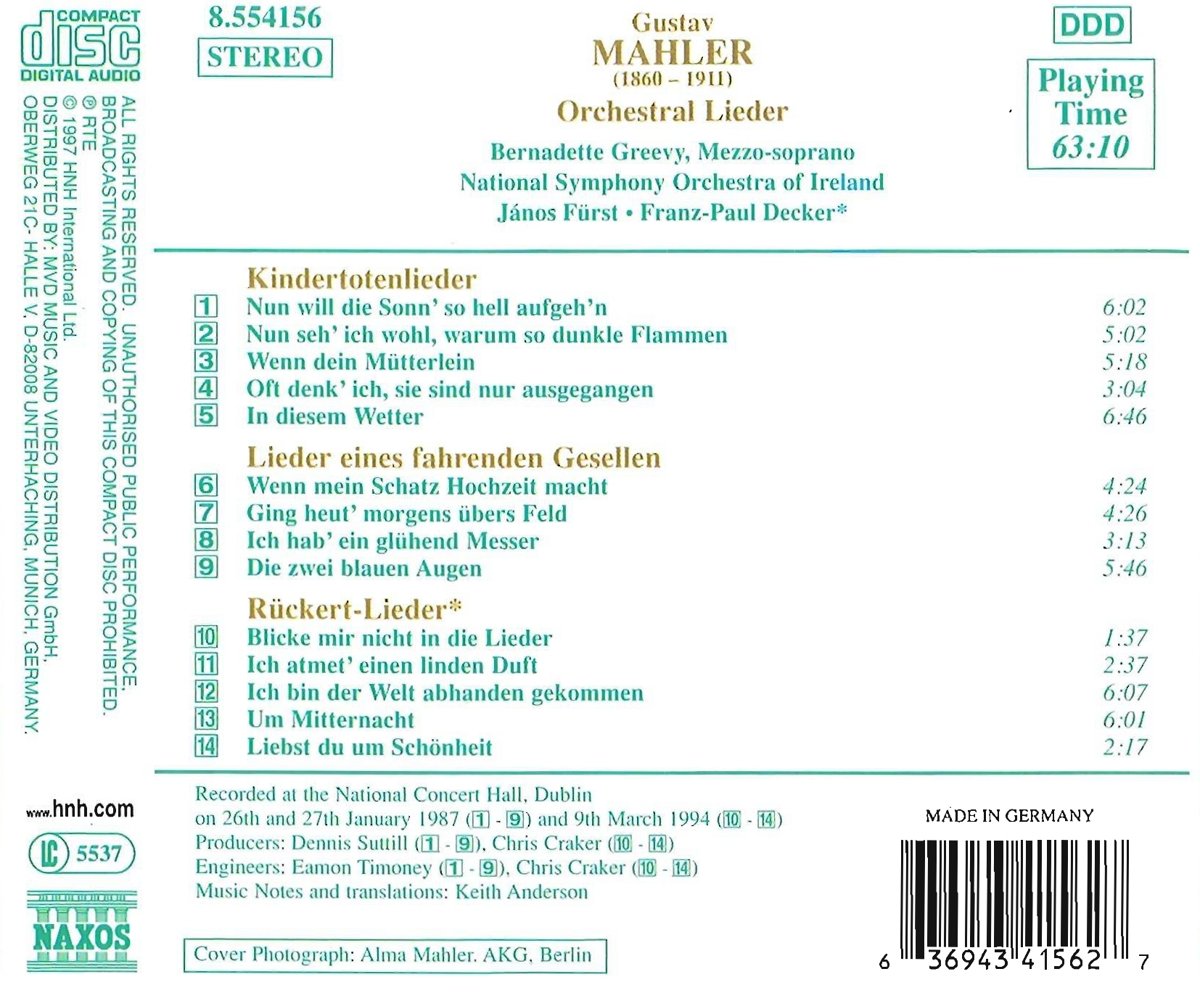 MAHLER: Kindertotenlieder - slide-1