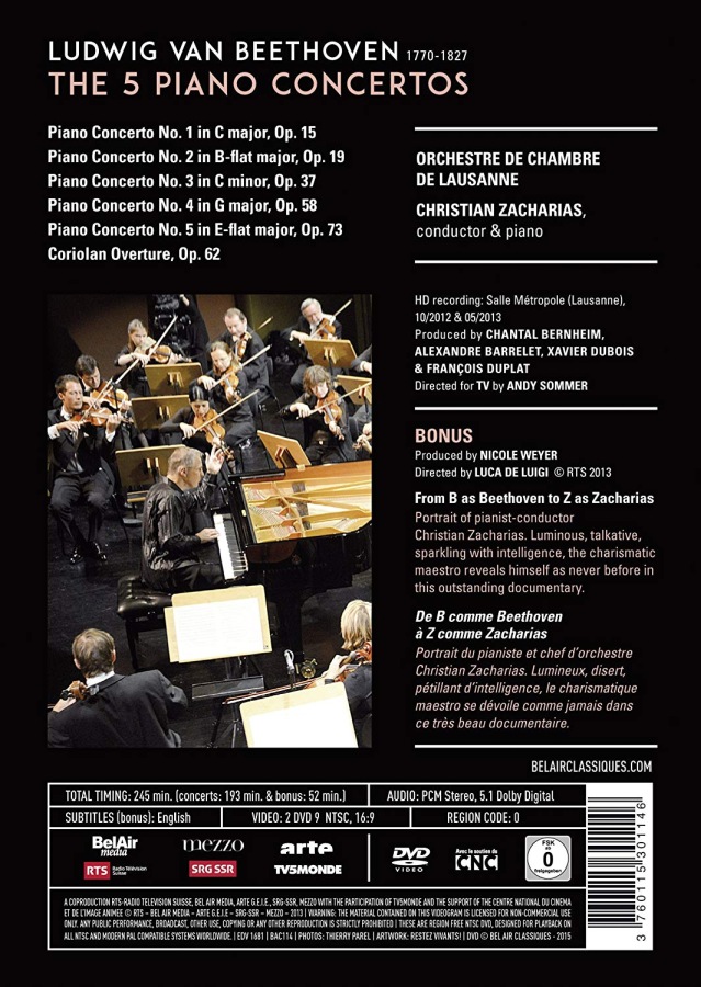 Beethoven: 5 Piano Concertos / Zacharias - slide-1