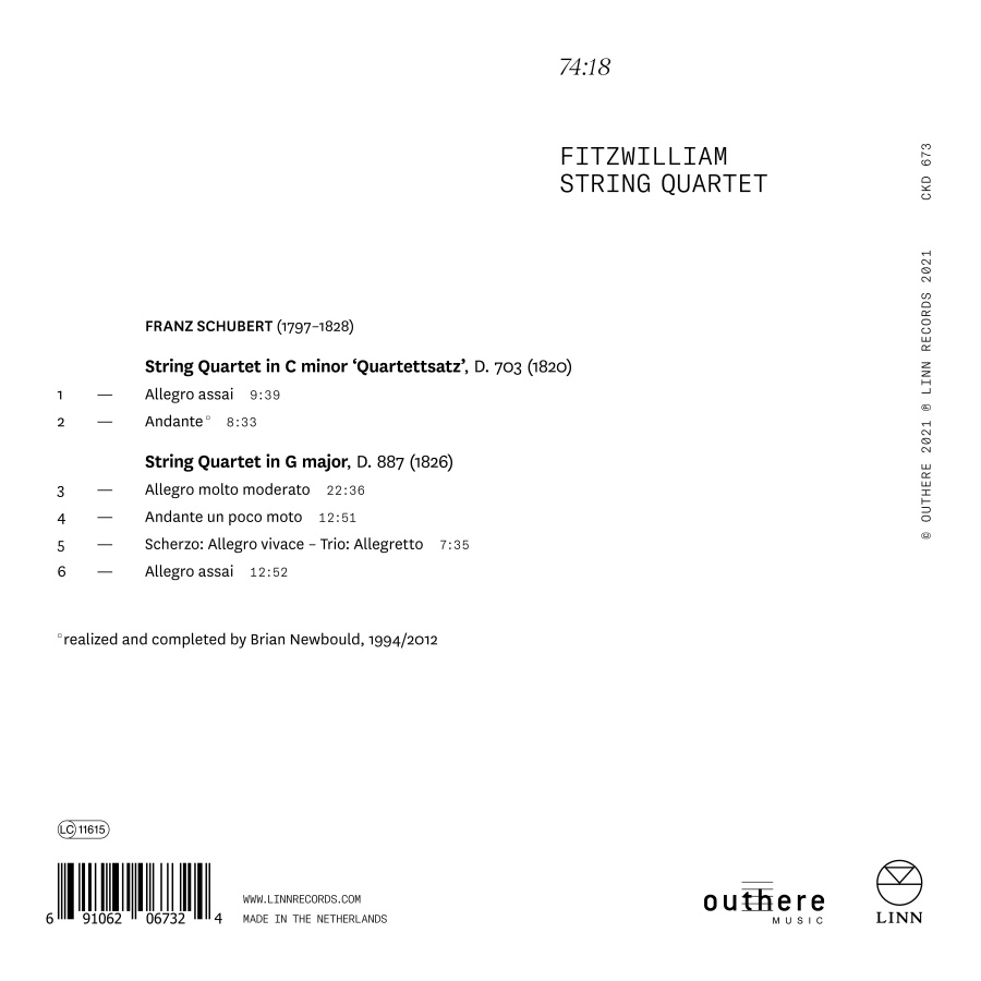 Schubert: Late String Quartets - slide-1