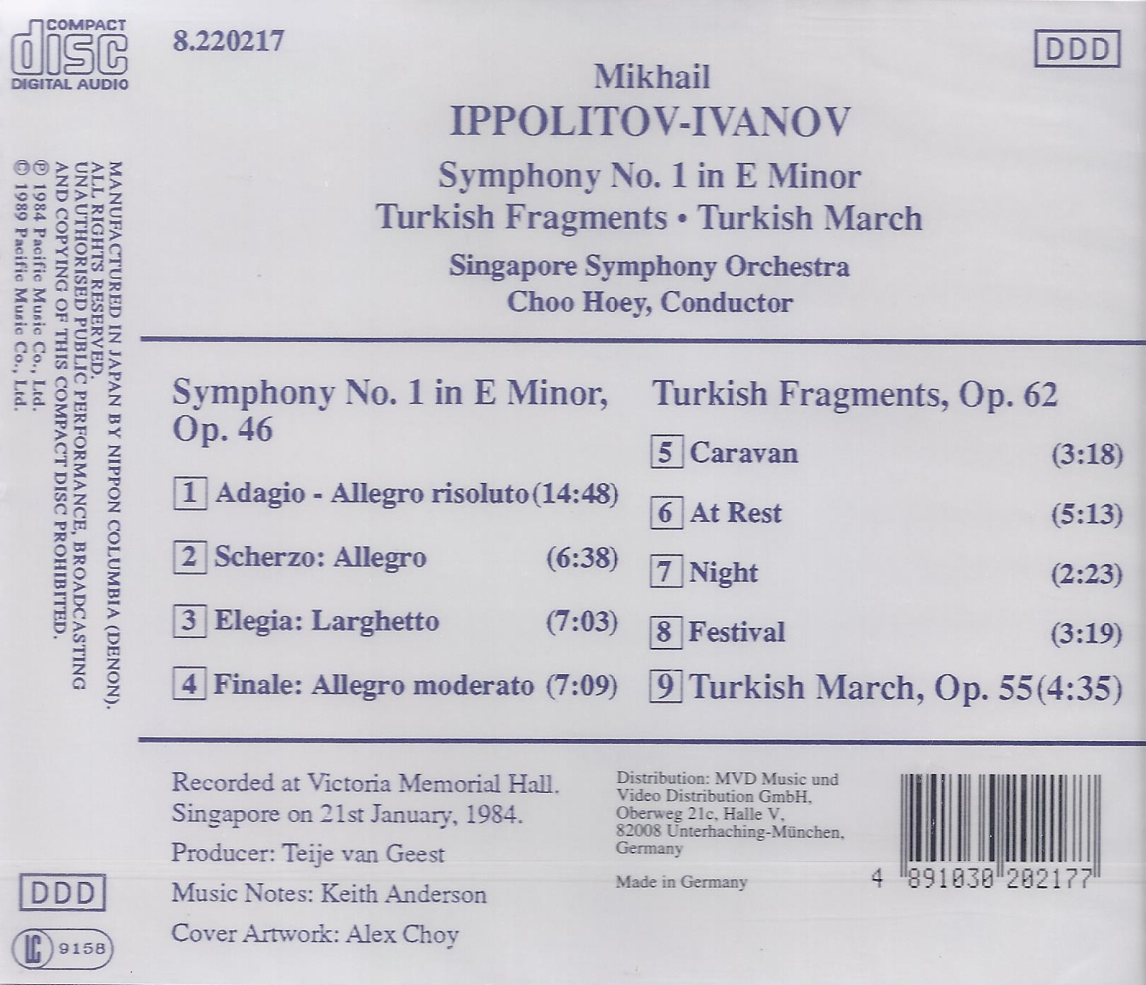 IPPOLITOV-IVANOV: Symphony no 1 - slide-1