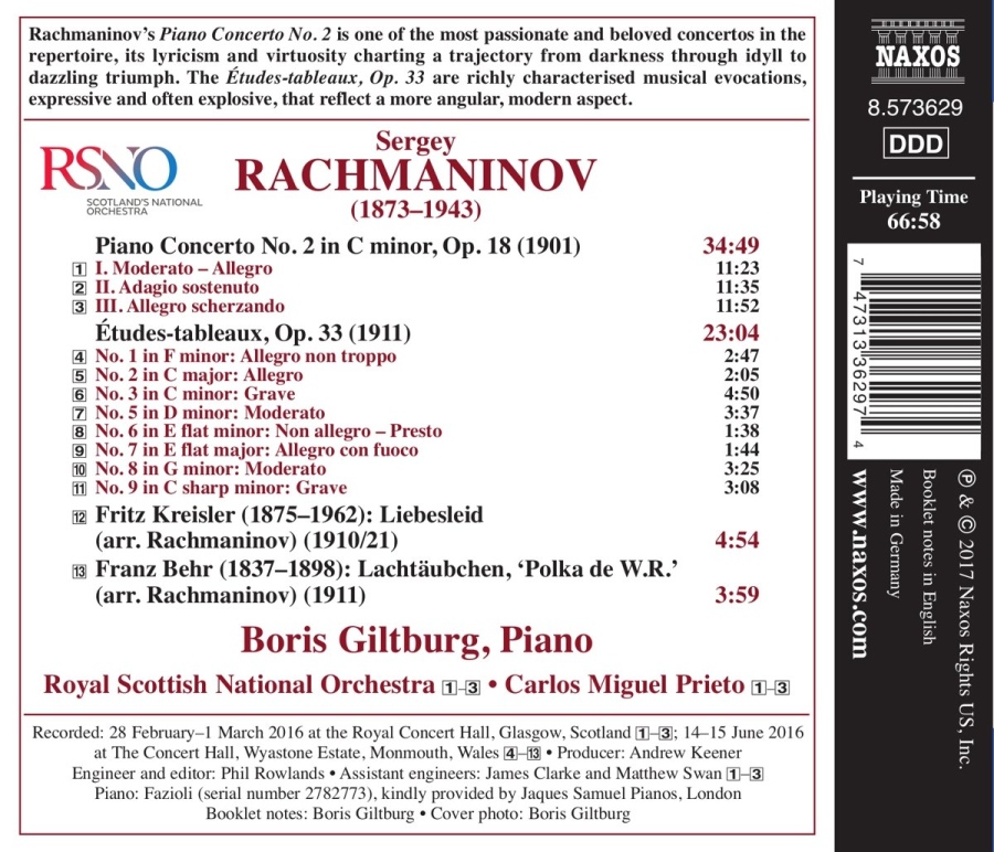Rachmaninov: Piano Concerto No. 2; Études-tableaux - slide-1