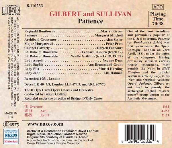GILBERT & SULLIVAN: Patience ( 1951 ) - slide-1