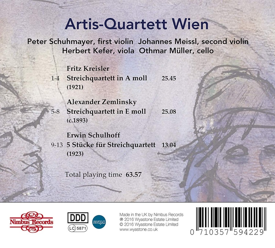 Kreisler Zemlinsky & Schulhoff: String Quartets - slide-1