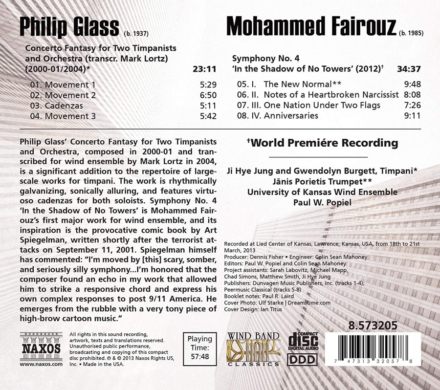 Glass: Concerto Fantasy, Fairouz: Symphony No. 4 - slide-1