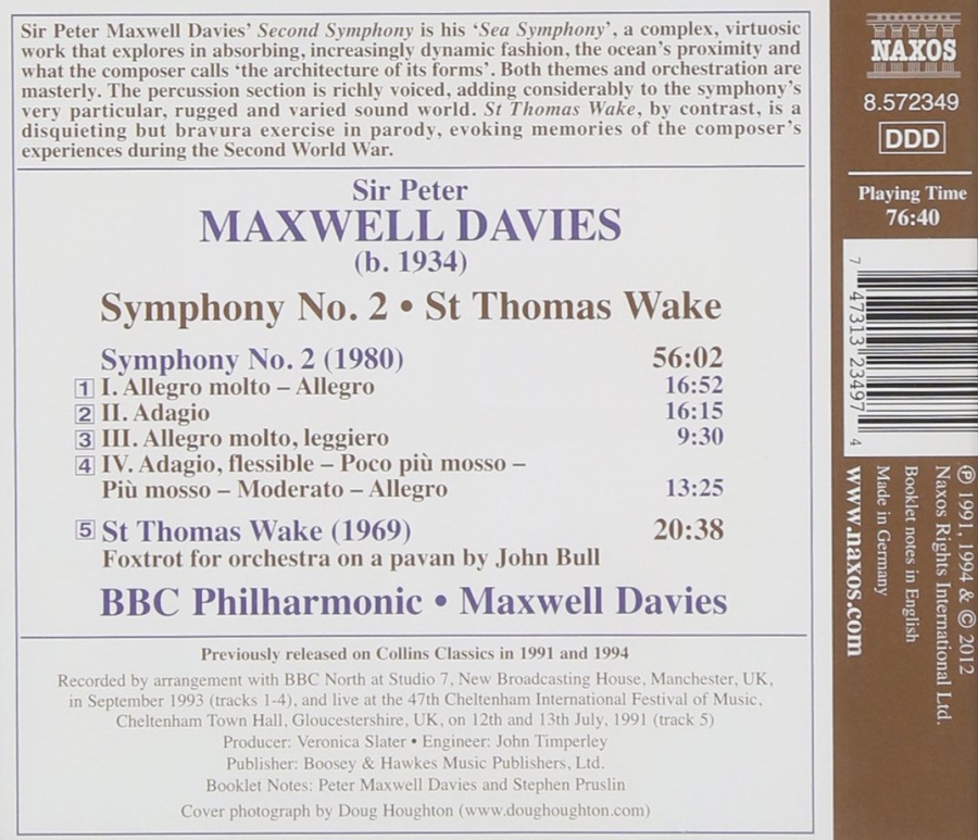 Maxwell Davies: Symhony No. 2, St Thomas Wake - slide-1