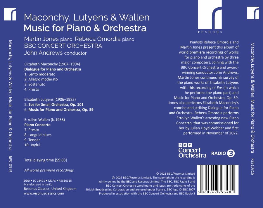 Maconchy, Lutyens & Wallen: Works for Piano & Orchestra - slide-1