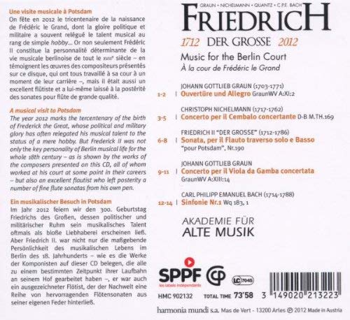 Friedrich der Grosse:  Music For The Berlin Court  - slide-1