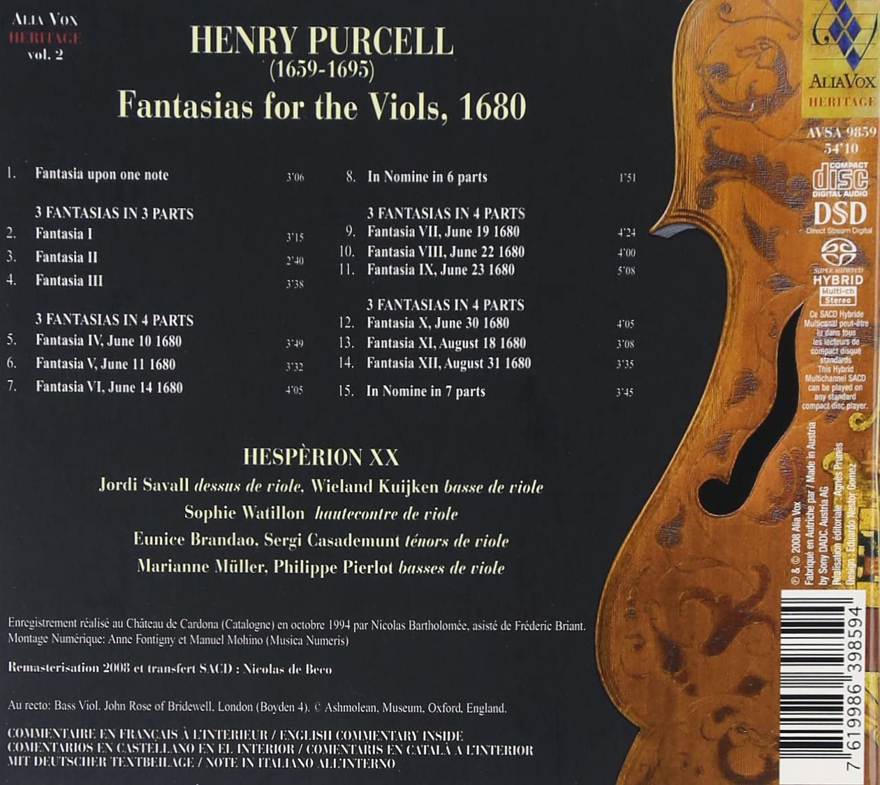 Purcell: Fantasias for the Viols - slide-1