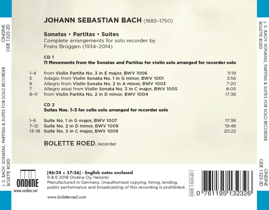 Bach: Sonatas; Partitas; Suites - slide-1