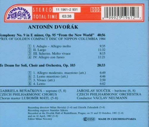 Dvorak: Symphony No. 9 / Neumann - slide-1