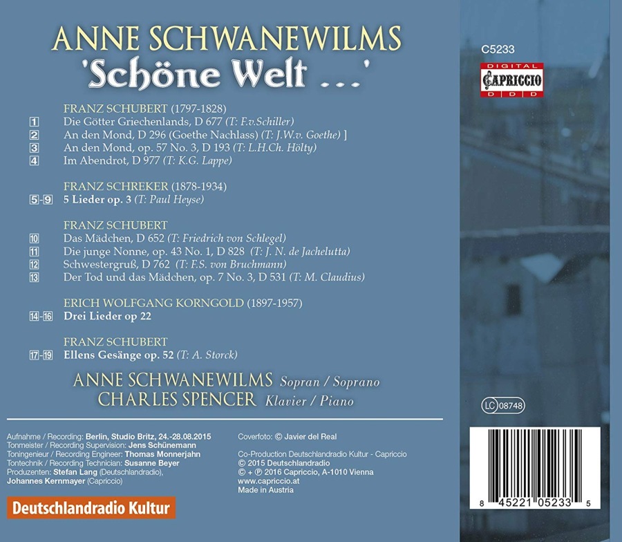 Schöne Welt – Schubert, Schreker, Korngold - slide-1