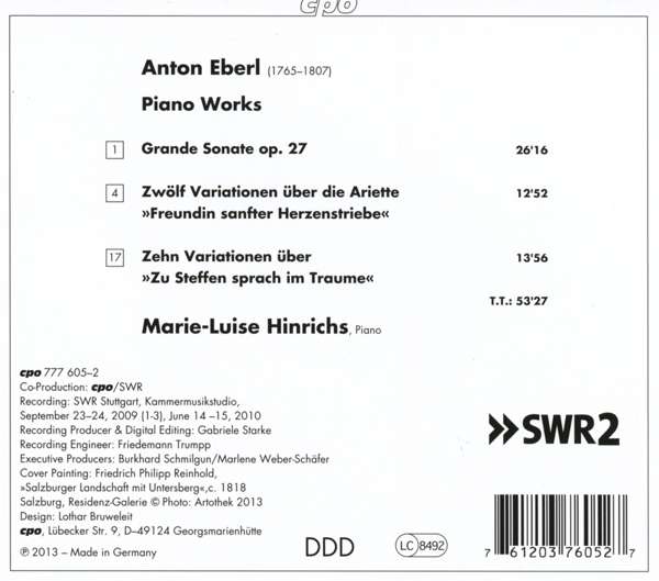 Eberl: Piano Sonata op. 27, Variations - slide-1
