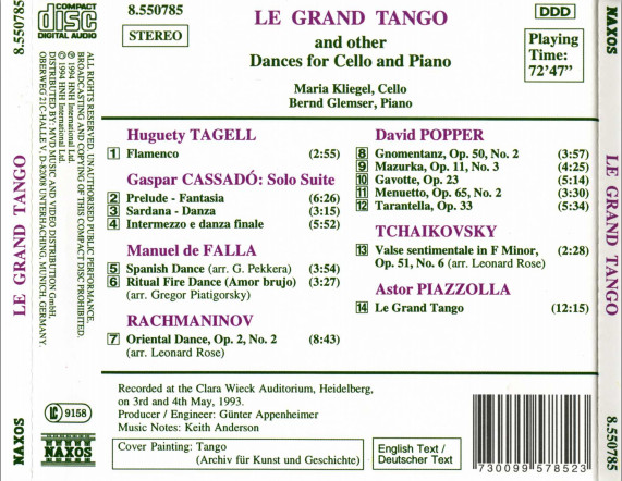 Le Grand Tango and Other Dances for Cello and Piano - slide-1