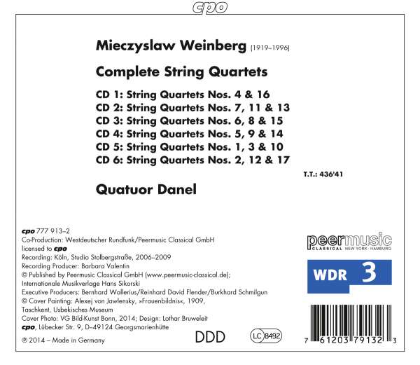 Weinberg: Complete String Quartets - slide-1