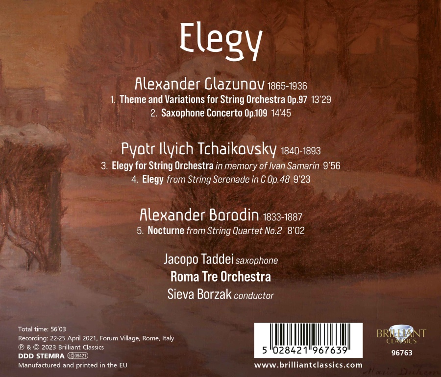 Elegy - Music by Glazunov, Tchaikovsky, Borodin - slide-1