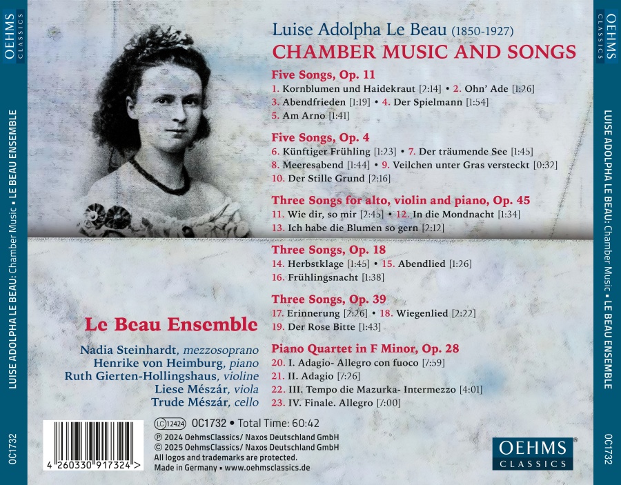 Le Beau: Chamber Music & Songs - slide-1