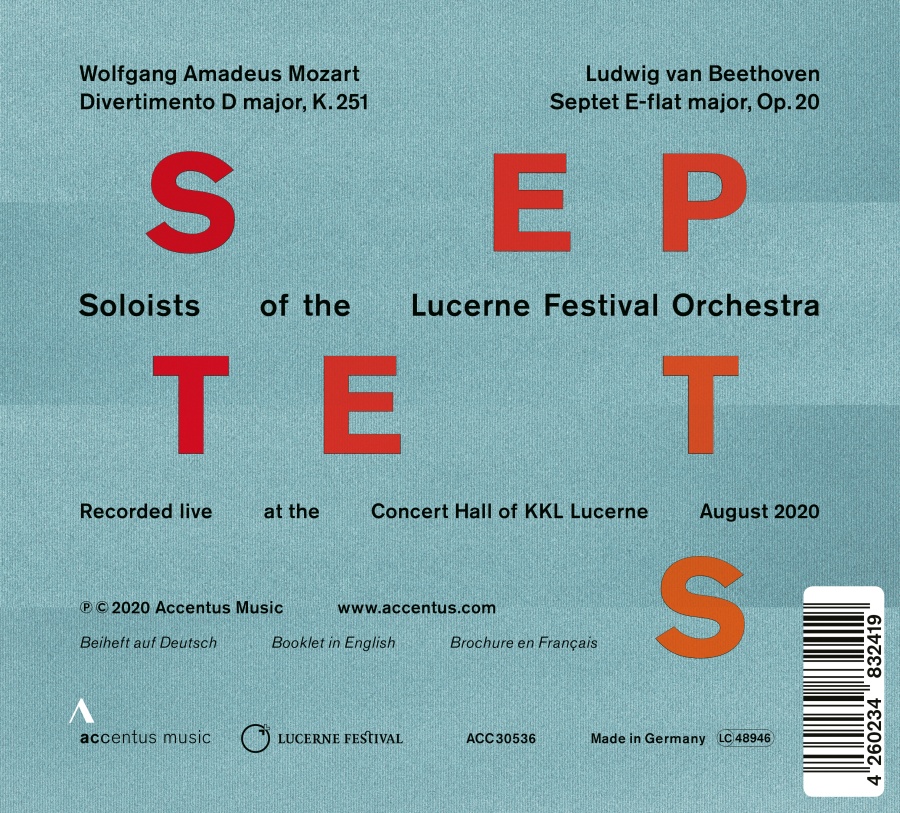 Mozart; Beethoven: Septets - slide-1