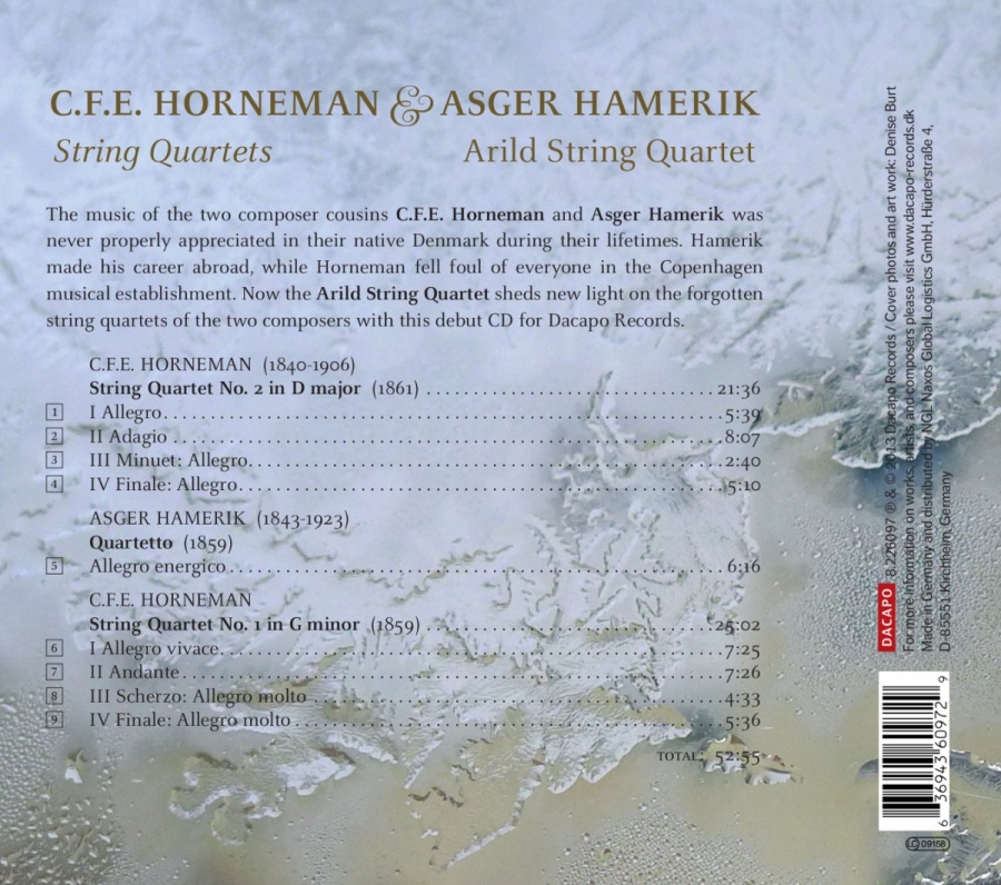Horneman & Hamerik: String Quartets - slide-1