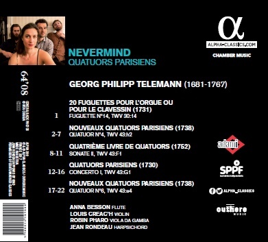 Telemann: Quatuors Parisiens - slide-1