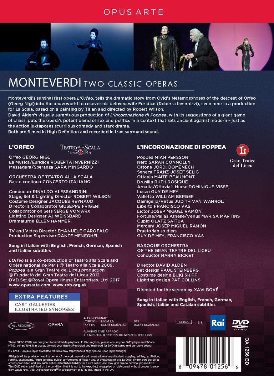 Monteverdi: Two Classic Operas: L’Orfeo; L’incoronazione di Poppea - slide-1
