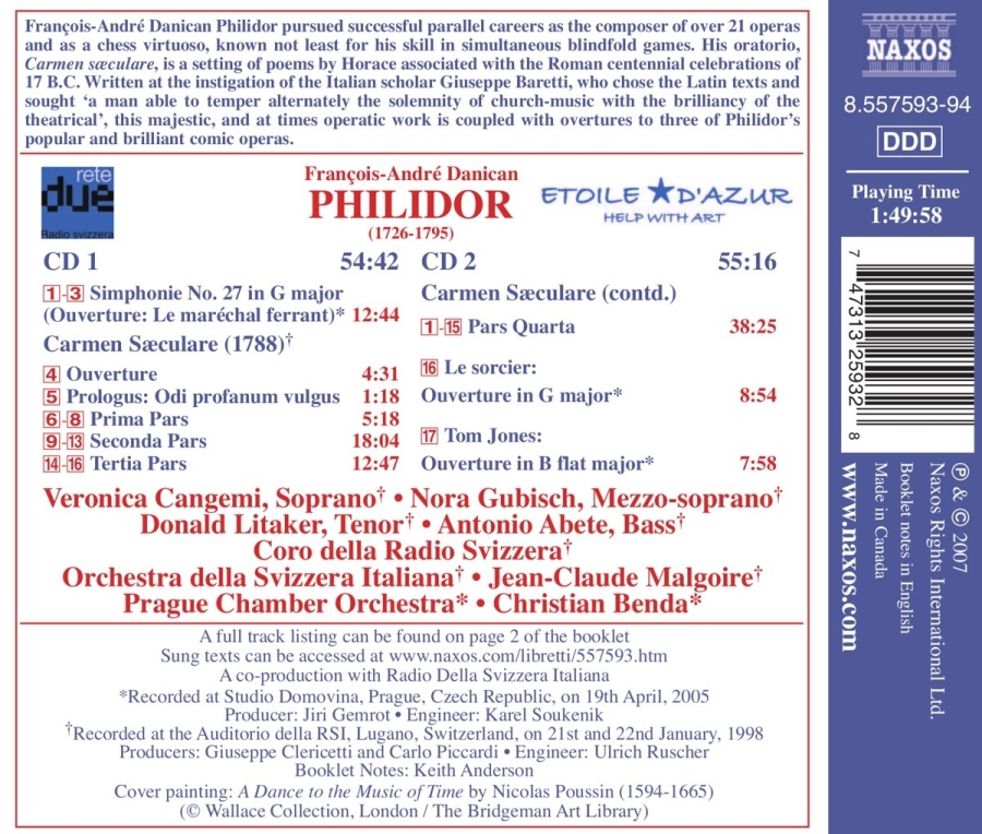 Philidor: Carmen saeculare, Overtures - slide-1