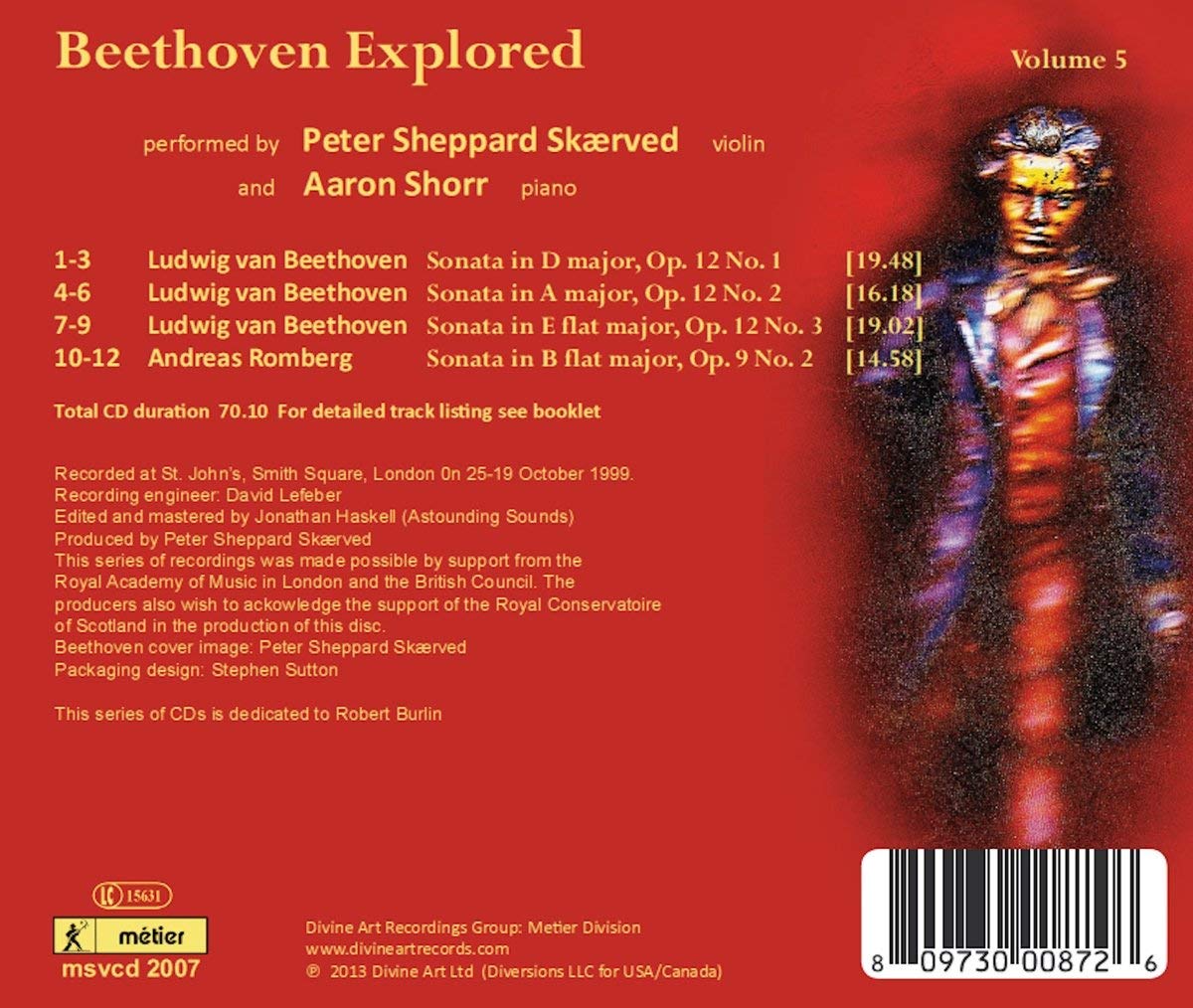 Beethoven Explored Vol. 5 - Sonatas for Piano and Violin Op. 12 Nos. 1 - 3 - slide-1