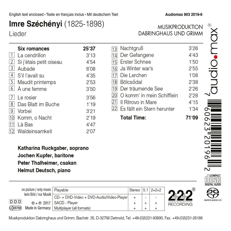 Széchényi: Songs - slide-1