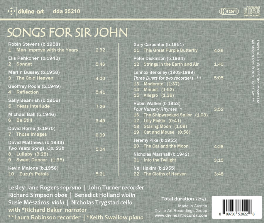 Songs for Sir John - A Tribute to Sir John Manduell - slide-1