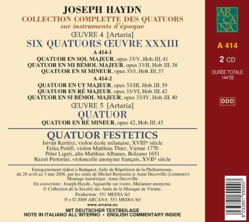 Haydn: Les quatuors Œuvres 33 & 42 - slide-1