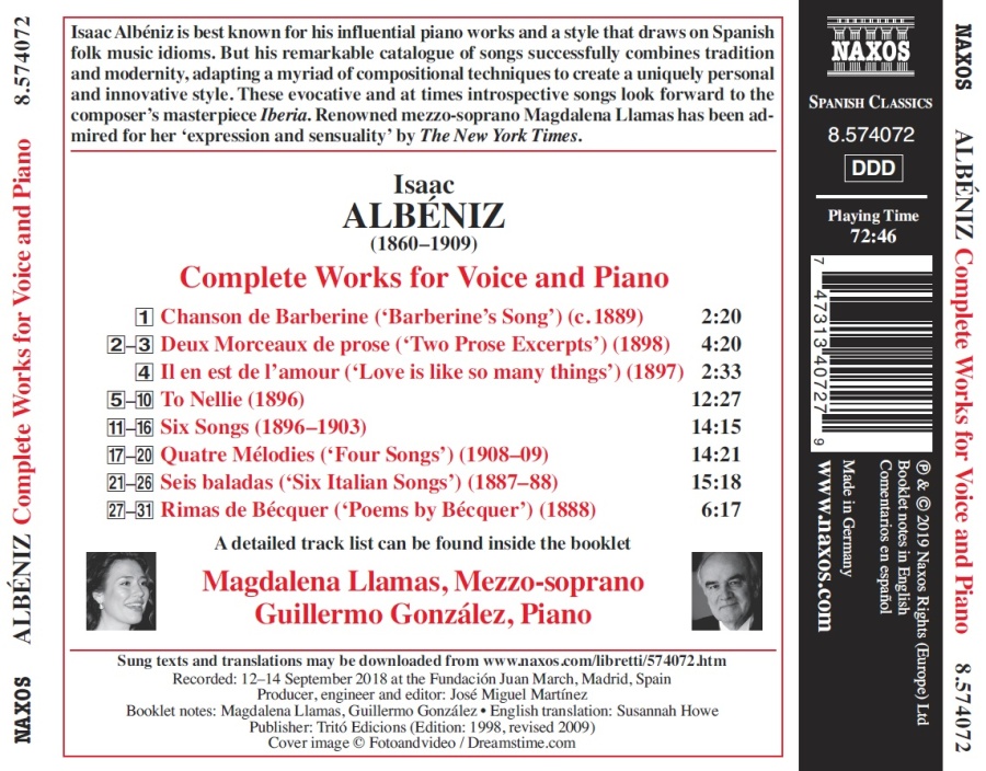 Albeniz: Complete Works for Voice and Piano - slide-1