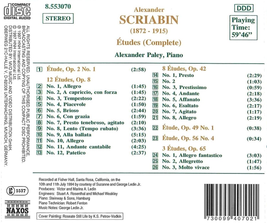 SCRIABIN: Etudes (Complete) - slide-1