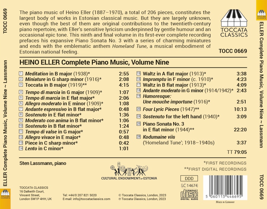 Eller: Complete Piano Music Vol. 9 - slide-1