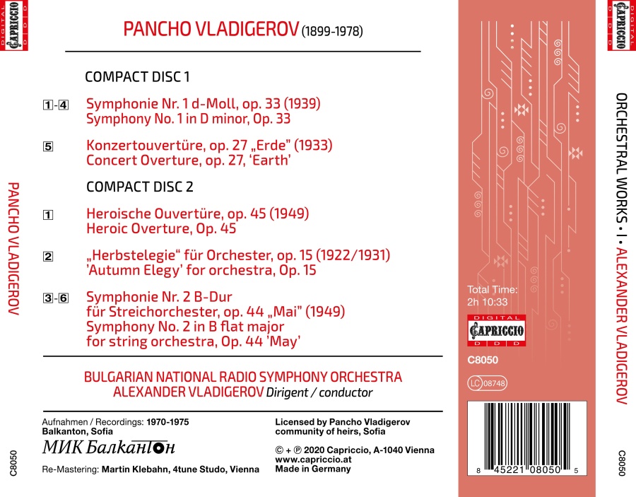 Vladigerov: Orchestral Works Vol. 1 - slide-1